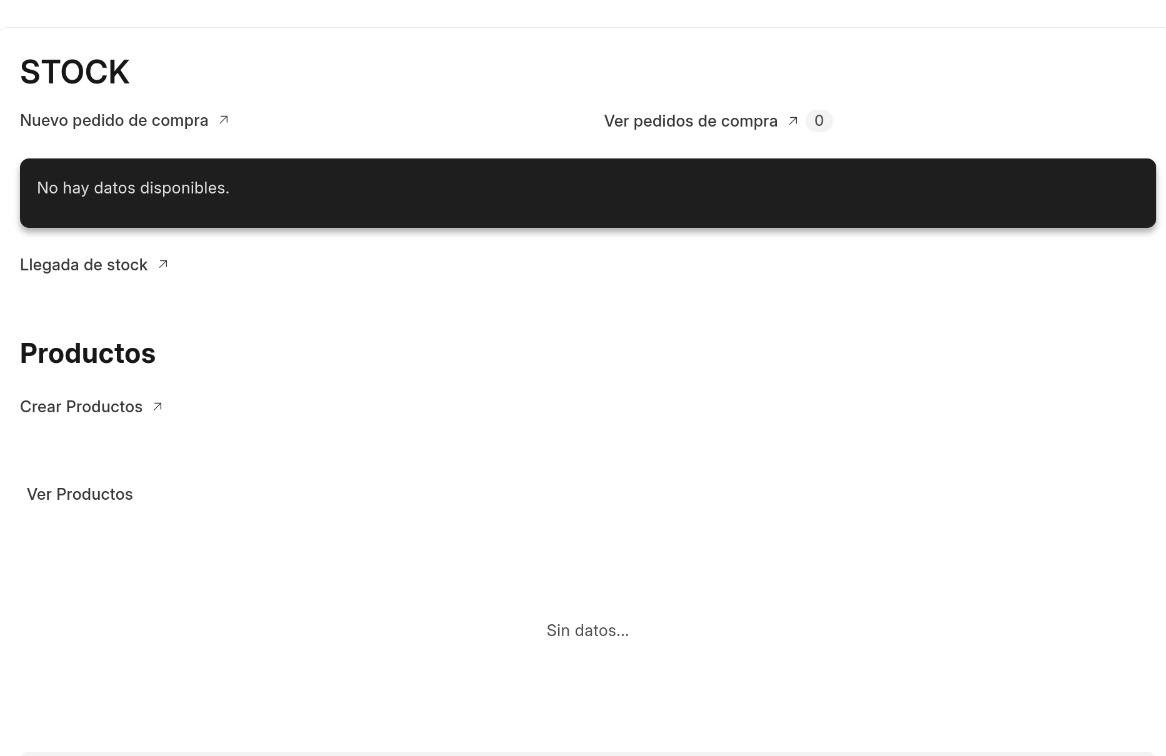 Módulo de inventario